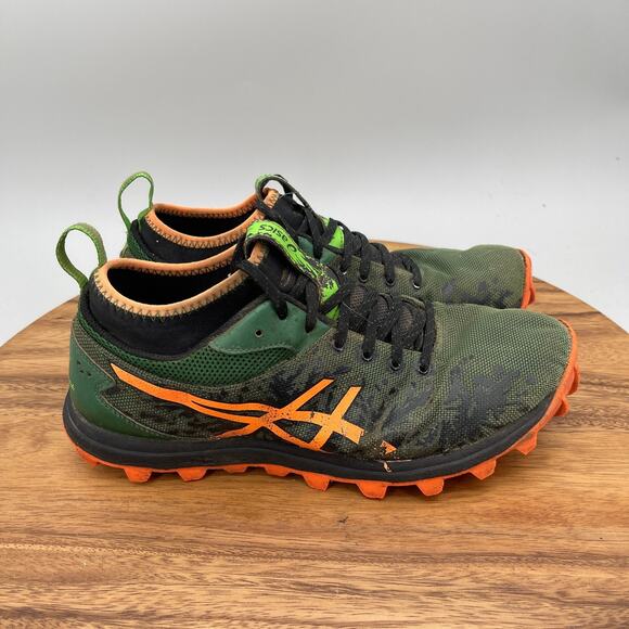 Asics Gel-Fuji Runnegade Shoes Mens 9 Green Trail Running Comfort Hiking Sneaker main image 8